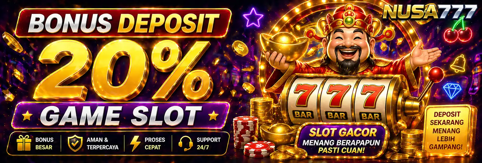 BONUS NEW MEMBER 20% SLOT